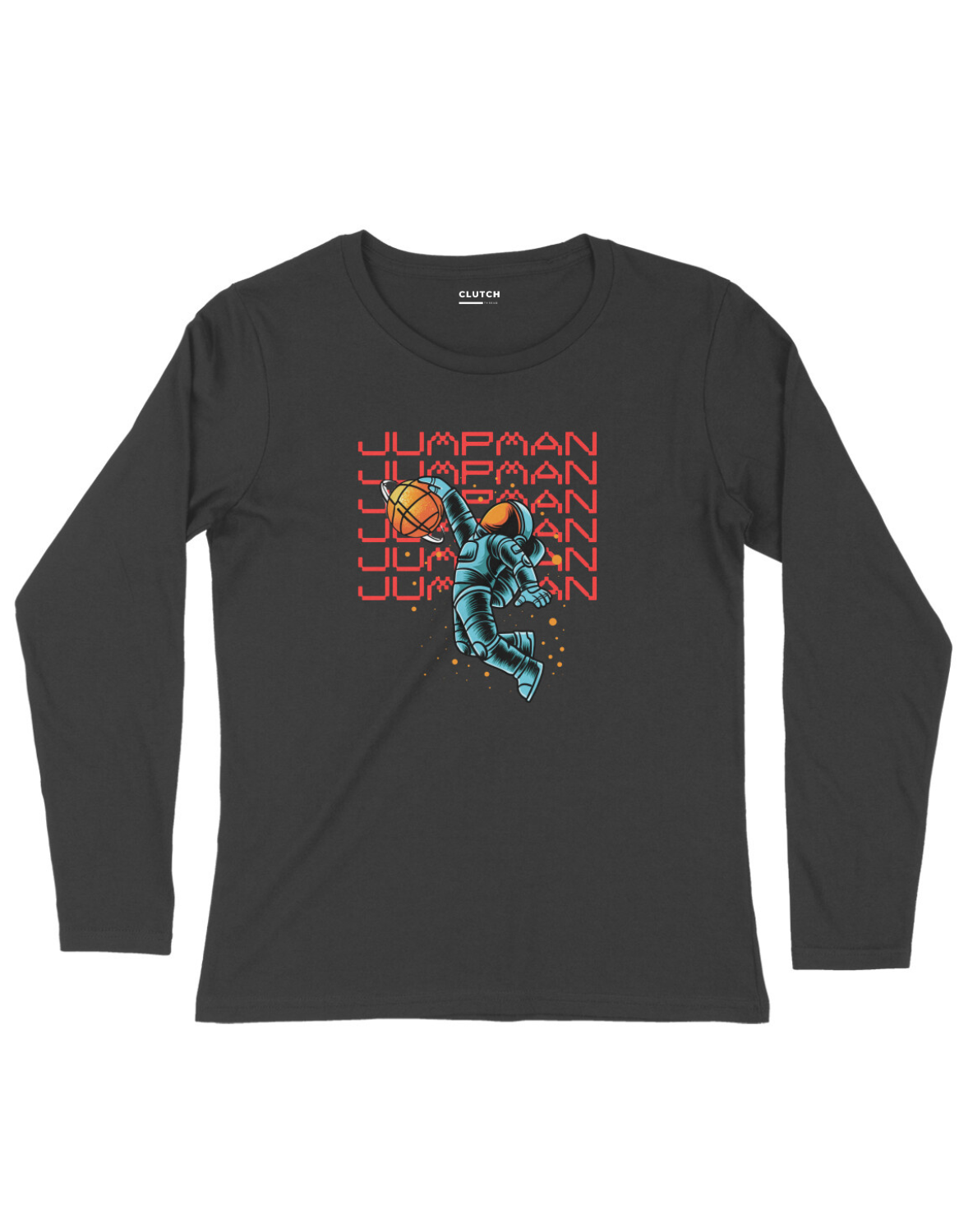Jumpman in Space- Full Sleeve T-Shirt