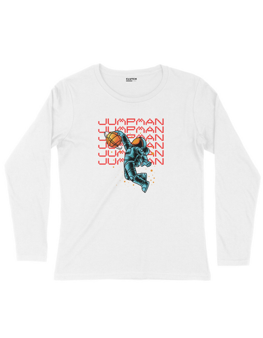 Jumpman in Space- Full Sleeve T-Shirt