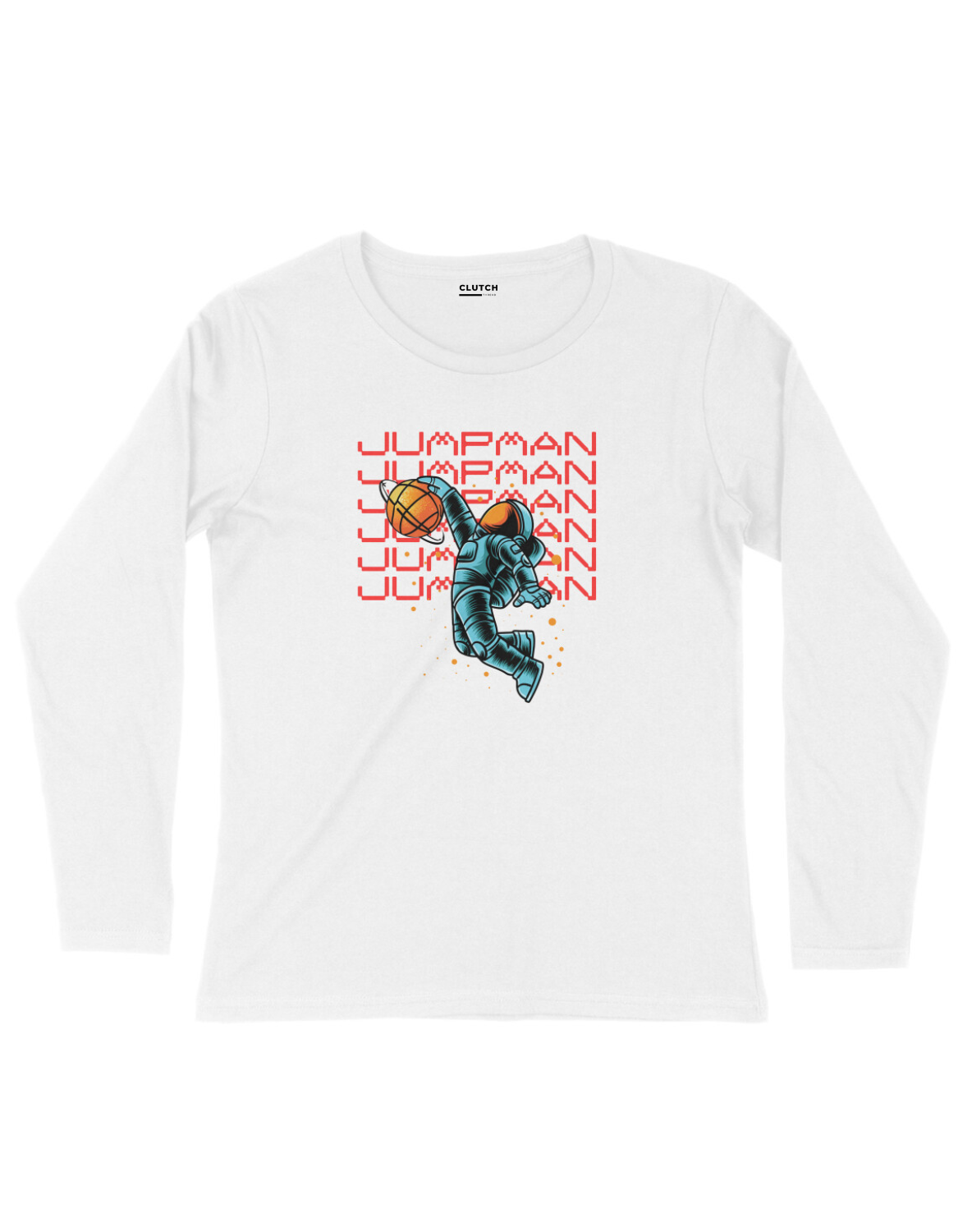 Jumpman in Space- Full Sleeve T-Shirt