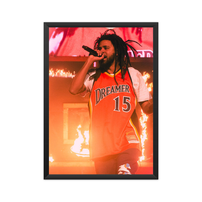 J Cole The Dreamers- Framed Poster