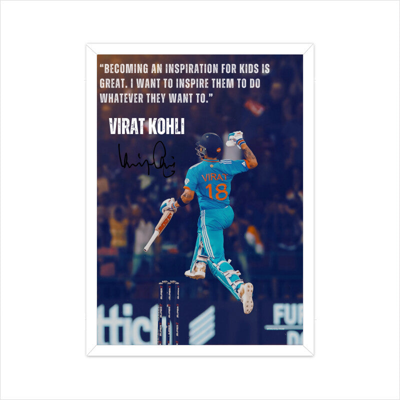 Virat Kohli Quote- Framed Poster