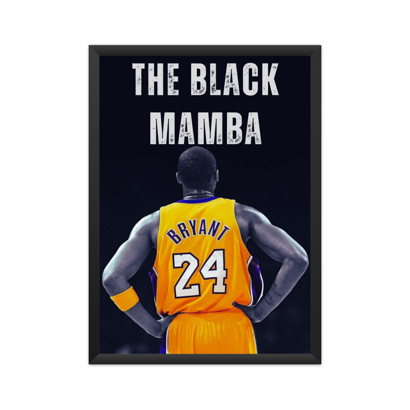 Kobe Bryant The Black Mamba- Framed Poster