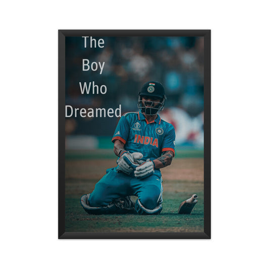 Virat Kohli Dream- Framed Poster